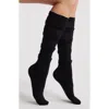 Casa Clara Tyler Tiered Knee High Socks In Black
