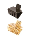 Casa Clara X Revolve Pia Hair Clip Set In Brown
