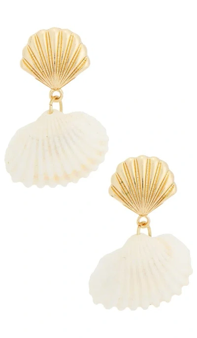 Casa Clara Zara Drop Earrings In Sand