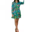 Casa De Coco Mia Mini Dress In Turquoise In Blue