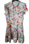 Casa De Coco Women's Emilia Mini Dress In White Flowers In Multi