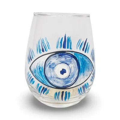 Casa Duniya Blue Maryam Water Glasses Set Of Six