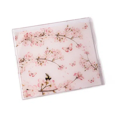 Casa Duniya Pink Sakura Tray
