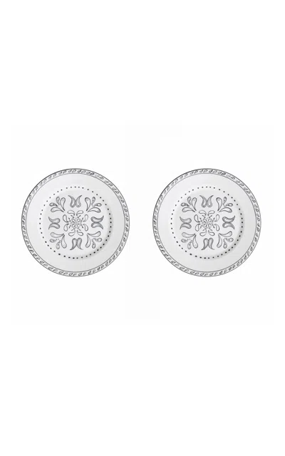 Casa Hermana - Black Bandana Dessert Plates Set-of-two - Black