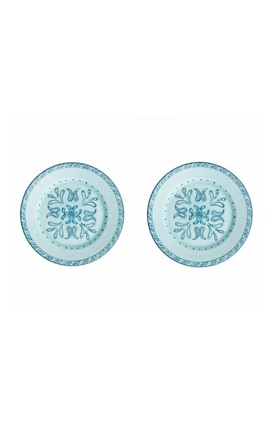 Casa Hermana - Blue Bandana Dessert Plates Set-of-two - Blue
