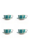 Casa Hermana Frida Blue Tea Set-of-four