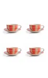 Casa Hermana Frida Orange Tea Set-of-four