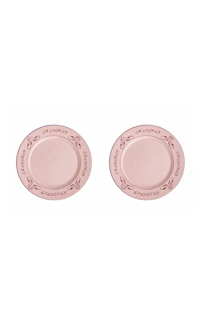 Casa Hermana - Pink Bandana Dinner Plates Set-of-two - Pink