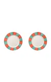 Casa Hermana Pipa Acqua Dinner Plate Set-of-two In Multi