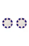 Casa Hermana Pipa Pink Dinner Plate Set-of-two In Multi