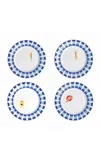Casa Hermana - Spf 26 Tiles Dessert Plates Set-of-four - Multi