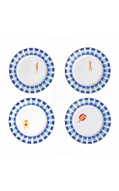 Casa Hermana - Spf 26 Tiles Dessert Plates Set-of-four - Multi