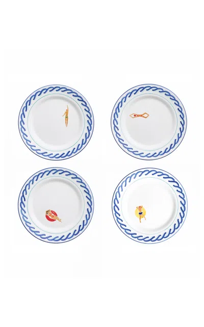 Casa Hermana - Spf 26 Waves Dessert Plates Set-of-four - Multi