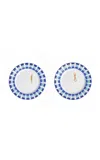 Casa Hermana - Swimmers Tiles Dessert Plates Set-of-two - Multi