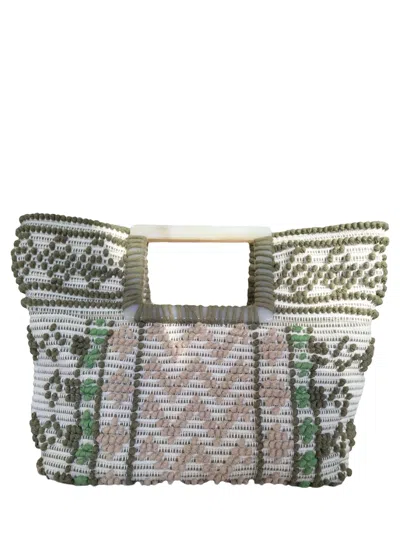 Casa Isota Women's Clara Woven Tote In Sage In Multi
