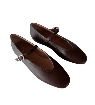 Casa Isota Women's Mafalda Flats In Nappa Chocolate In Multi