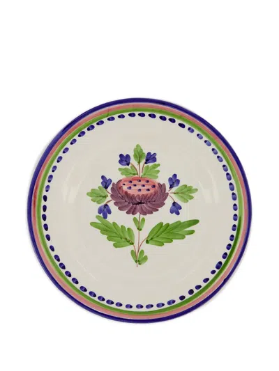 Casa Lopez Artichoke-printed Plate In Multi