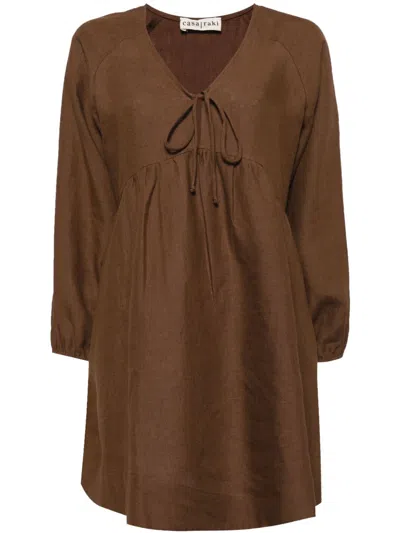 Casa Raki Barbi Beach Dress In Brown