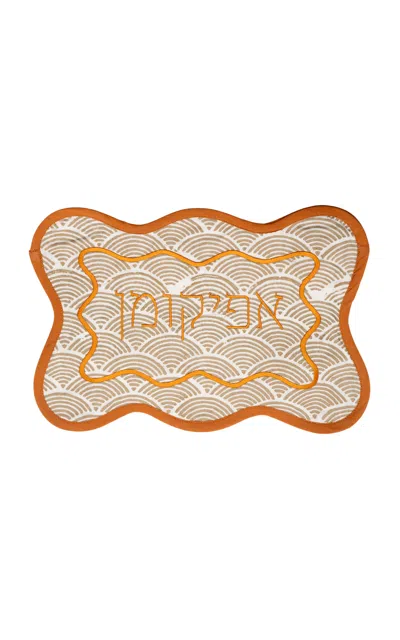 Casa Salmaa The Matzah Set In Rust Deco In Multi