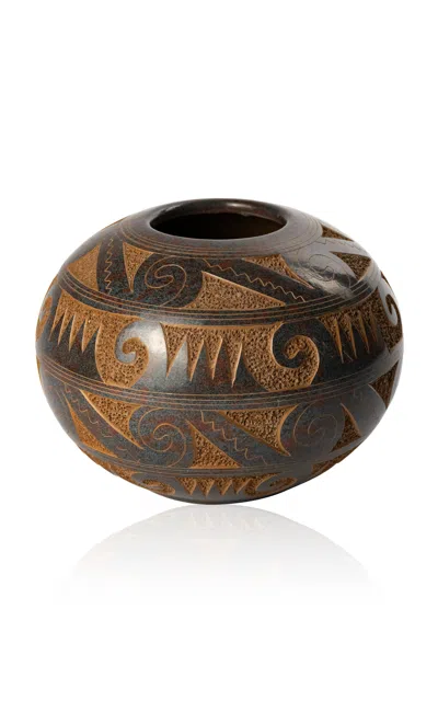 Casa Salmaa - Tierra Vintage Pottery Vase - Brown
