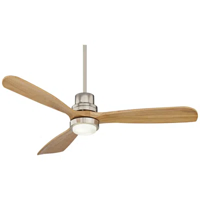 Casa Vieja 52" Casa Delta Dc Brushed Nickel Cct Led Ceiling Fan With Remote