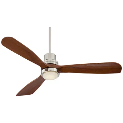 Casa Vieja 52" Casa Delta Dc Brushed Nickel Cct Led Ceiling Fan With Remote