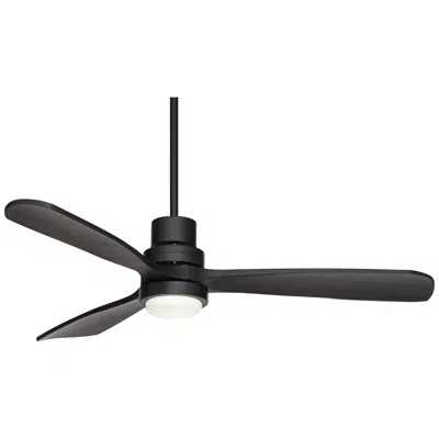 Casa Vieja 52" Casa Delta Dc Matte Black Outdoor Cct Led Ceiling Fan With Remote