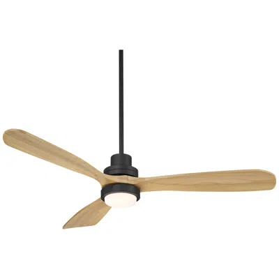 Casa Vieja 52" Casa Delta Dc Matte Black Outdoor Cct Led Ceiling Fan With Remote