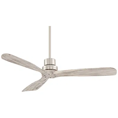 Casa Vieja 52" Casa Delta Dc Nickel And Gray Indoor Ceiling Fan With Remote