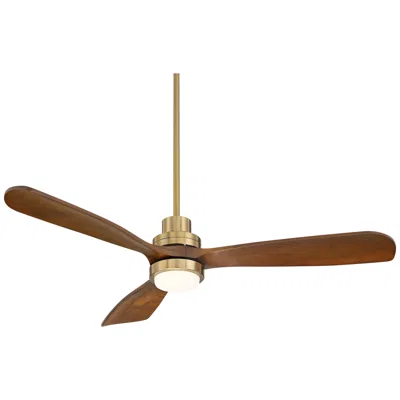 Casa Vieja 52" Casa Delta Dc Soft Brass Cct Led Ceiling Fan With Remote
