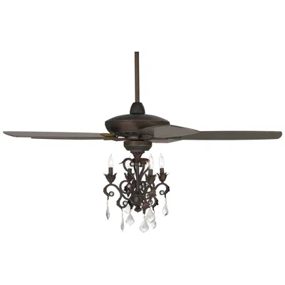Casa Vieja 52" Casa Journey Oil-rubbed Bronze Crystal Led Ceiling Fan