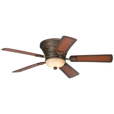 Casa Vieja 52"  Ancestry Bronze Hugger Led Ceiling Fan With Remote