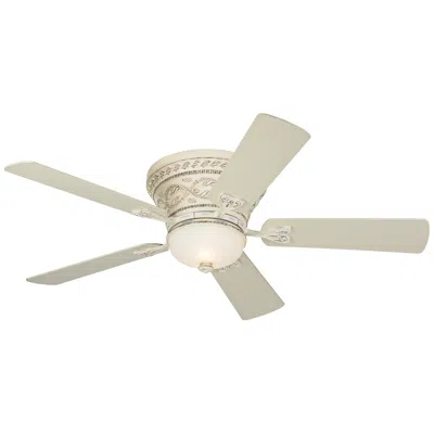 Casa Vieja 52"  Ancestry Led French White Hugger Fan With Remote