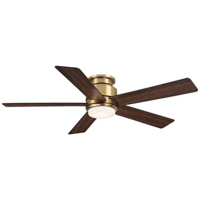 Casa Vieja 52"  Grand Palm Soft Brass Led Bond Bridge Hugger Fan