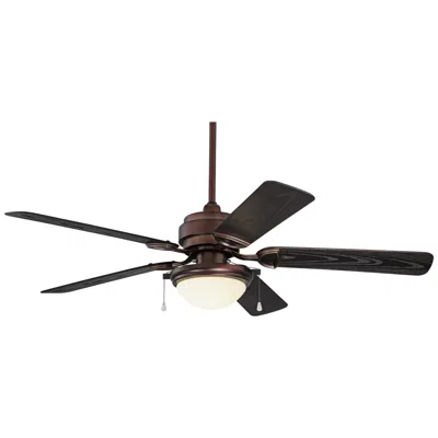 Casa Vieja 52"  Marina Breeze Bronze Led Wet Rated Fan With Pull Chain