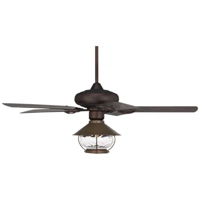 Casa Vieja 52"  Orb Bronze  Led Wet Rated Ceiling Fan
