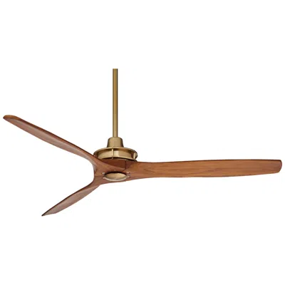 Casa Vieja 52"  Windspun Brass-walnut Ceiling Fan With Remote