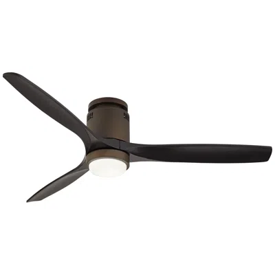 Casa Vieja 52"  Windspun Bronze Black Led Hugger Fan With Remote