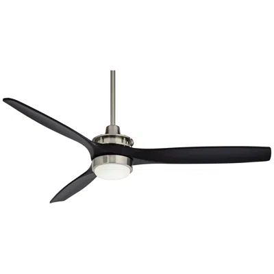 Casa Vieja 52"  Windspun Dc Brushed Nickel Led Ceiling Fan With Remote