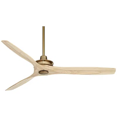 Casa Vieja 52"  Windspun Soft Brass Ceiling Fan With Remote
