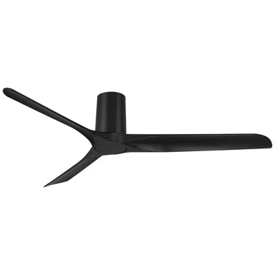Casa Vieja 52"  Zebec Black Hugger Ceiling Fan With Remote Control