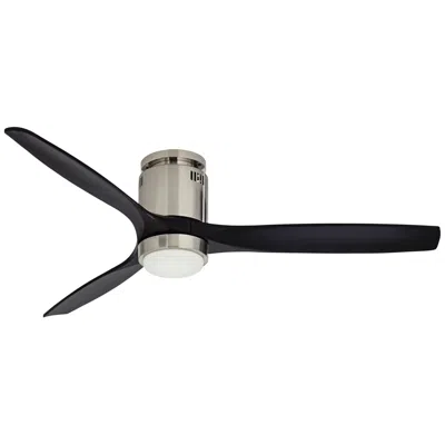 Casa Vieja 52" Casa Windspun Brushed Nickel Dc Hugger Led Ceiling Fan With Remote