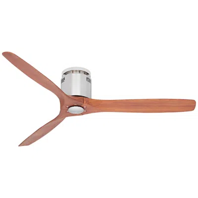 Casa Vieja 52" Casa Windspun Walnut Nickel Dc Hugger Ceiling Fan With Remote