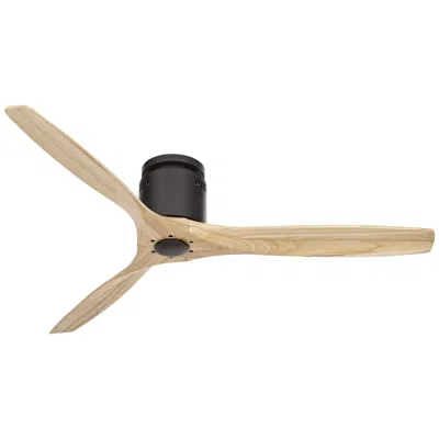 Casa Vieja 52" Windspun Matte Black-natural Dc Modern Hugger Fan With Remote