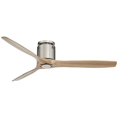 Casa Vieja 52" Windspun Natural Nickel Dc Modern Hugger Ceiling Fan With Remote