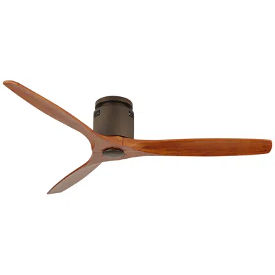 Casa Vieja 52" Windspun Walnut Bronze Dc Hugger Ceiling Fan With Remote
