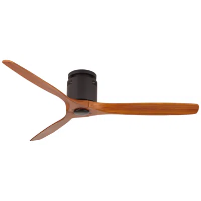 Casa Vieja 52" Windspun Walnut - Matte Black Dc Hugger Ceiling Fan With Remote