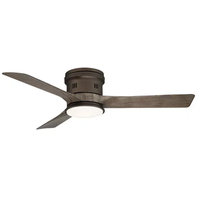 Casa Vieja 54" Casa Salerno Bronze Damp Led Hugger Fan With Remote Control