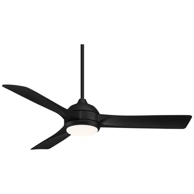 Casa Vieja 54"  Expedite Matte Black Led Damp Ceiling Fan With Remote