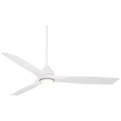 Casa Vieja 54"  Hermosa Wind Matte White Led Damp Ceiling Fan